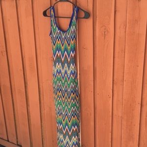 Rainbow patterned dress